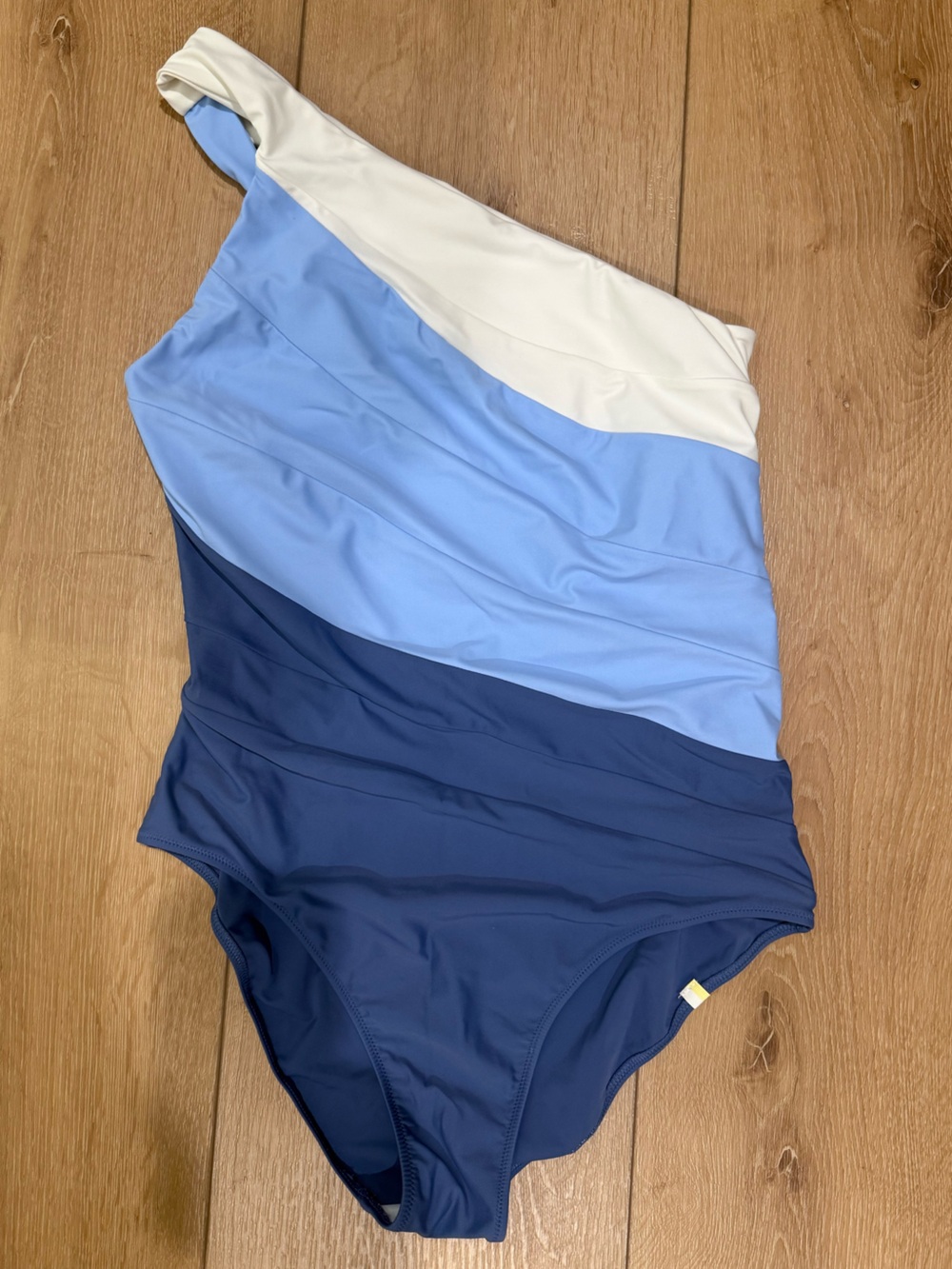 Summersalt Light Blue and Navy Colorblock Sidestroke